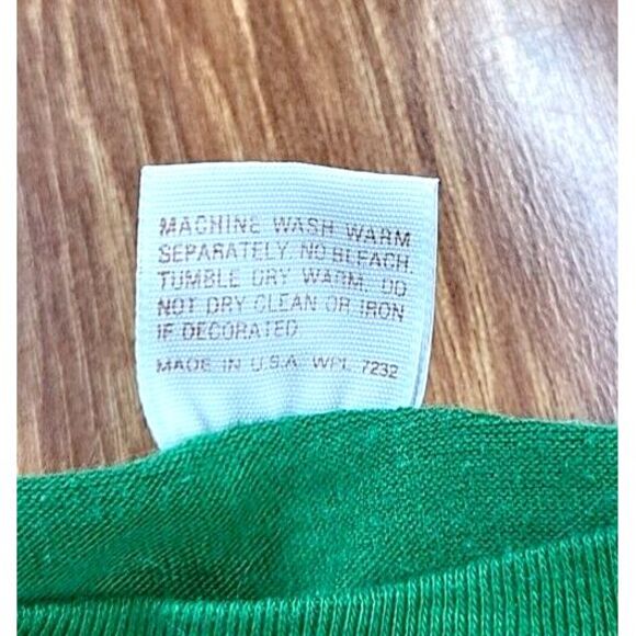 Vintage 70s‎ Sportswear T Shirt Boca West Tennis Size Medium Single Stitch Green - Picture 6 of 8